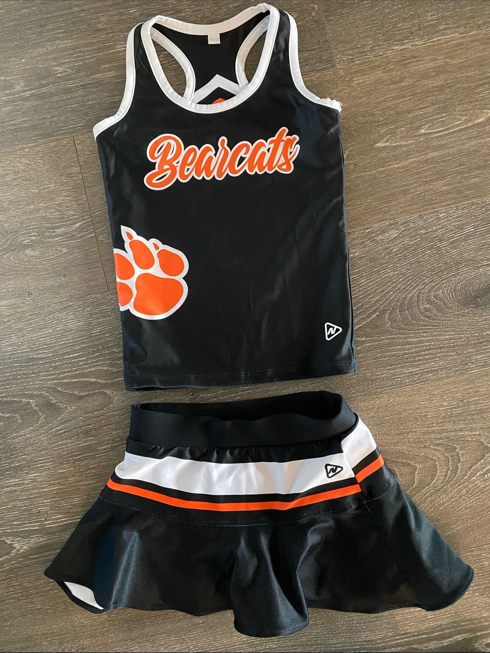 Aledo Bearcats Orange & Black Cheer Uniform Set